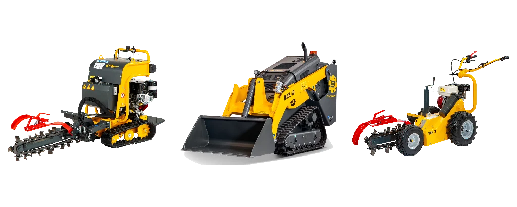 MakBrent chain trenchers and mini skid